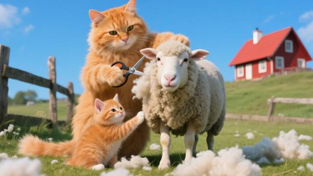 Live 🔴 Kitten Dreams of a Mickey Mouse Hat – Mama Cat Knits One for Her Baby | Cat Videos | Kucing