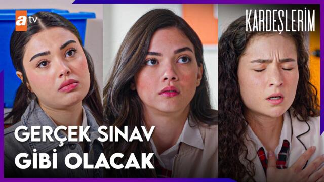 Sınıfta simülasyon sınav krizi - Kardeşlerim 126. Bölüm