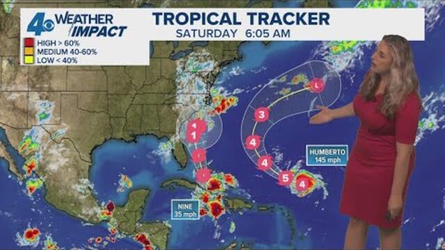 Tropical Weather Impact: Hurricane Humberto a Cat 4, Potential TC 9 could impact US