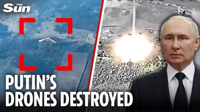 Ukraine OBLITERATES 18 Russian drones after Putin risks WW3 with Dnipro attack