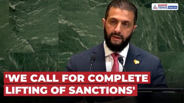 Syrian President Al-Sharaa In UNGA Speech Demands Sanctions End, Vows to Rebuild Nation
