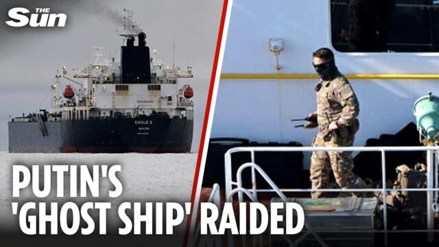 Putin’s ‘shadow fleet’ is MENACING Europe as French troops raid Russian ship & arrest crew