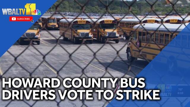 Some Howard County school bus drivers vote to strike