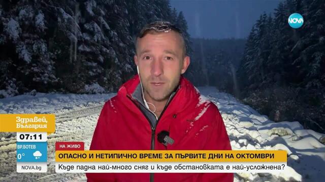 Сняг, силен вятър и интензивни валежи в петък