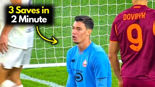 Lille Goalkeeper Berke Özer Saves 3 Penalty vs Roma