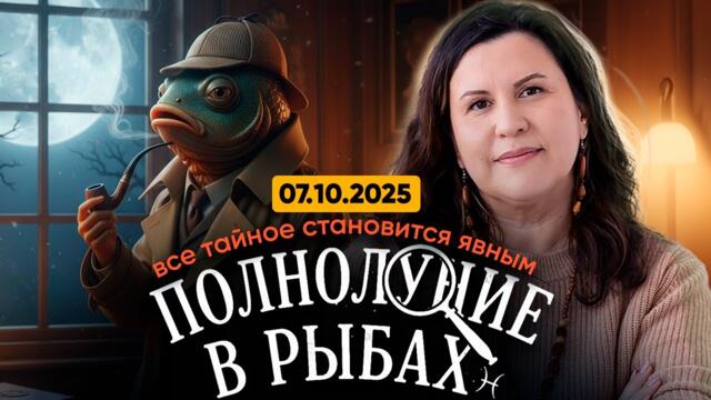 Полнолуние 7 октября 2025 в Рыбах 🌕 Ведический прогноз для всех знаков