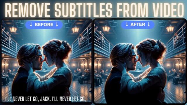 How to remove subtitles from a video|Remove hardcoded subtitles