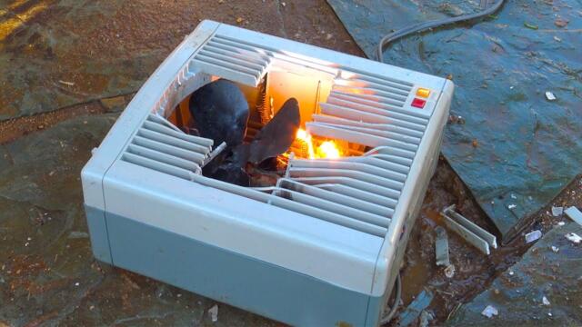 Duracraft Heater Fan Destruction & Fire