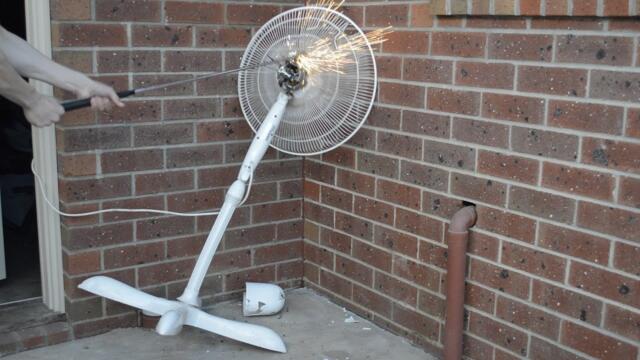 Smashing a Ringgrip Stand Fan