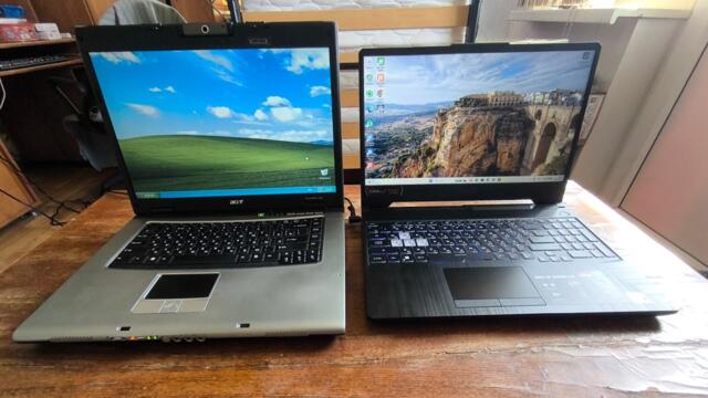 Windows XP vs Windows 11. Speedtest