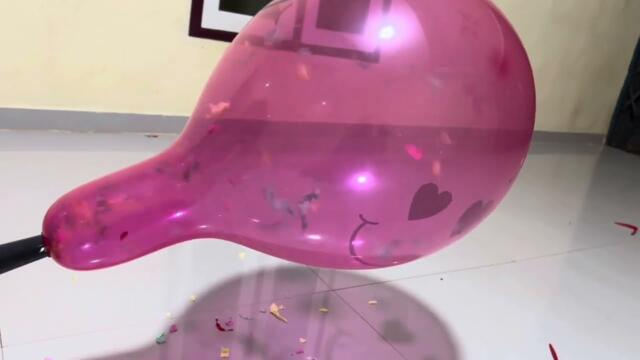 Rocket Balloon filled with colored paper