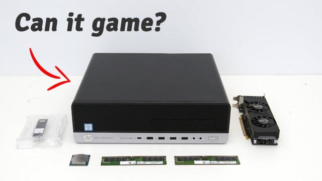 HP EliteDesk 800 G5 + RTX 3050 LP 6GB: Gaming  Upgrade, CAN IT GAME?