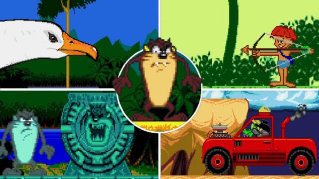 Taz-Mania (Genesis) All Bosses (No Damage, Hard)