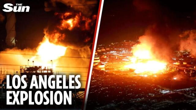 Huge fireballs rips through Chevron's El Segundo refinery after huge explosion