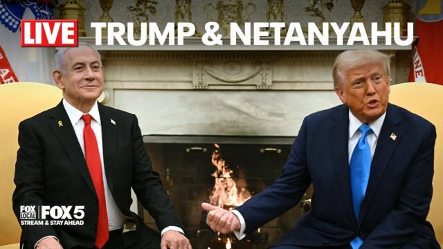 LIVE: President Donald Trump meets with Israel Prime Minister Benjamin Netanyahu