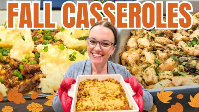 3 *NEW* Fall Casseroles That Are SO Cozy & Comforting!
