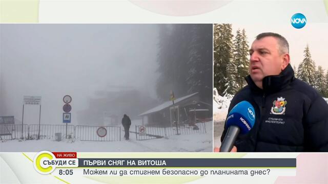 Първи сняг на Витоша: Любителите на планината трябва да бъдат добре подготвени