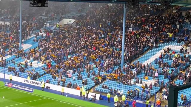 Sheffield Wednesday fans storm the pitch in protest against Dejphon Chansiri’s failing ownership