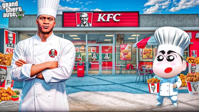 Franklin & Shinchan Build KFC Shop in Gta 5