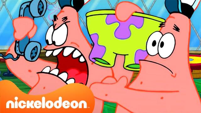 Губка Боб | 1 час Патрика в Krusty Krab! 🍔 | @SpongeBobOfficial | Nickelodeon Cyrillic