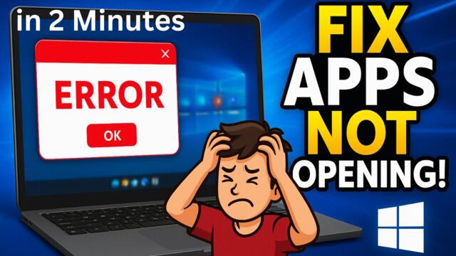 Apps Not Opening In Windows 10 Fix ( 2025 ) | How to Fix Apps And Games Not Opening Problem?