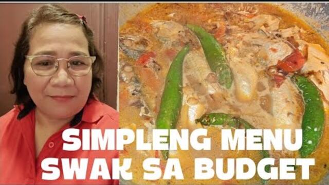 GINATAANG MACKEREL ( MACKEREL IN COCONUT MILK ) SIMPLENG MENU MASARAP LASAP AT SWAK SA BUDGET