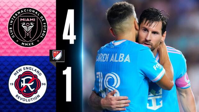 Inter Miami 4-1 New England Revolution | Resumen | MLS 2025