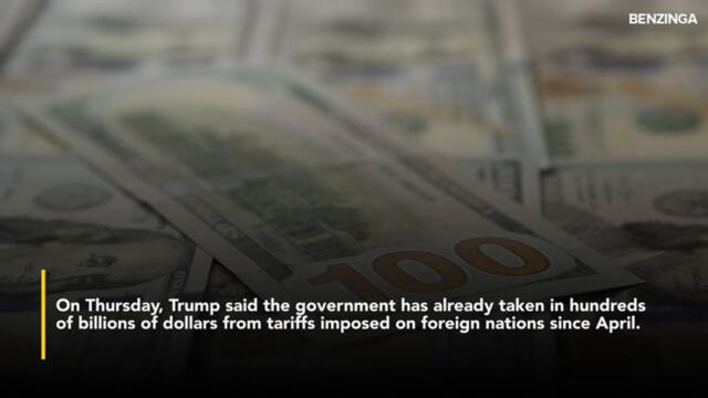 Trump Plans $1,000-$2,000 Tariff Rebate Checks For Americans- President Calls It A 'Dividend To The People'