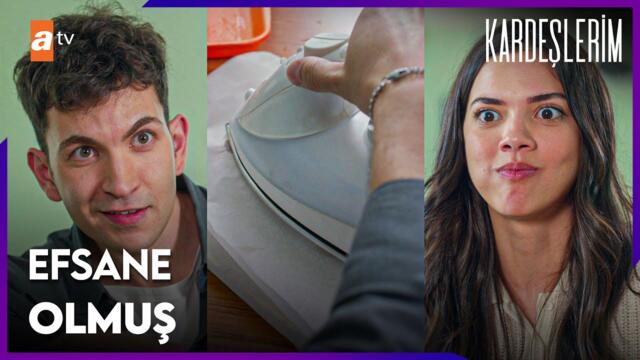 Tolga, Yasmin için ütüde köfte kızarttı - Kardeşlerim 126. Bölüm