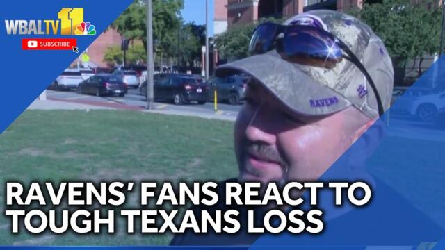 Ravens fans react to rough loss against Texans
