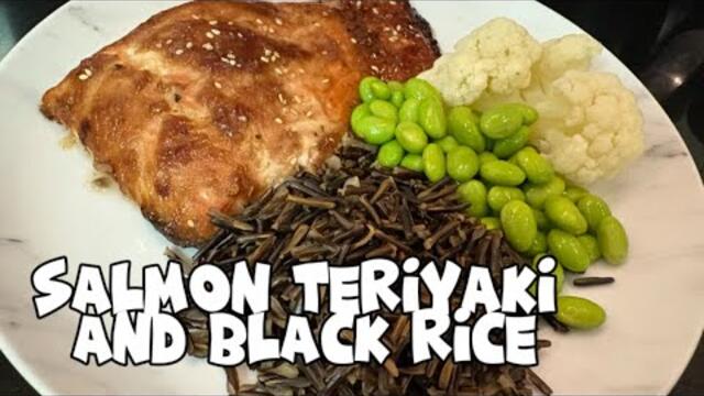 THE DELICIOUS SALMON TERIYAKI AND BLACK RICE RECIPE