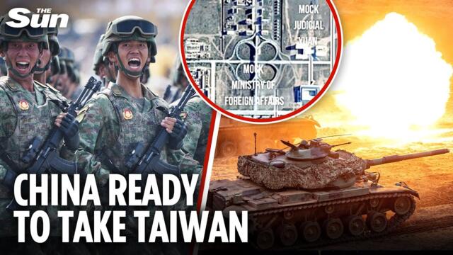 Bombshell satellite pics reveal China ready to invade Taiwan with secret operation