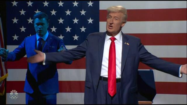 'SNL' Wastes No Time Poking Fun At President Donald Trump