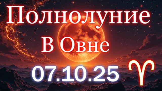 Полнолуние в Овне 7 октября 2025
