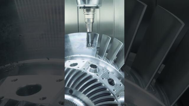 5-Axis Machined Aluminum Aerospace Impellers #precisionparts #cncmachining #cnclathe #cnc #impeller