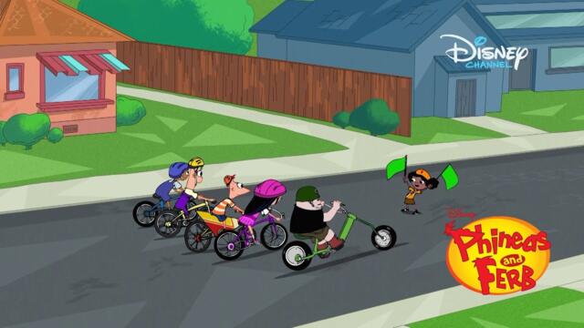 Състезание с колела | Финиъс и Фърб | Disney Channel Bulgaria