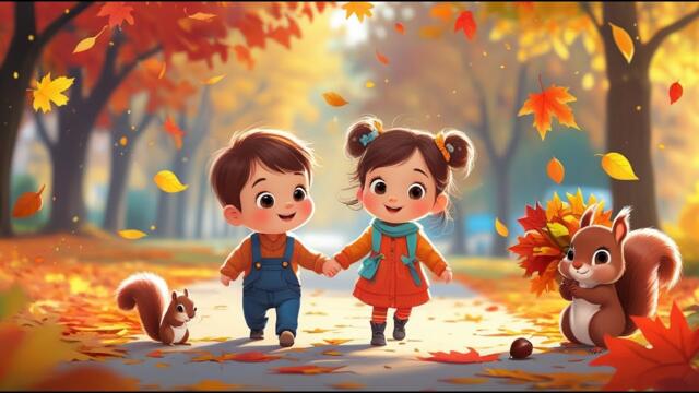 Пъстра Есен 🍁| Детски песнички за есента | MONKA