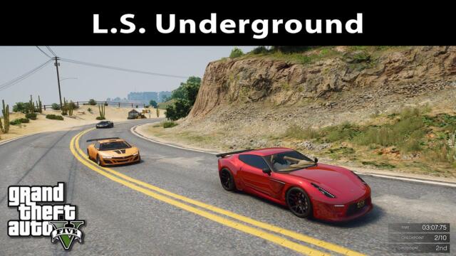 How to install Los Santos Underground Racing mod in GTA 5 / How to create race in GTA V / Racing Mod