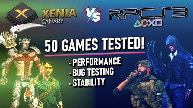 RPCS3 vs Xenia | Which emulator runs best? 50 games tested! 🤩