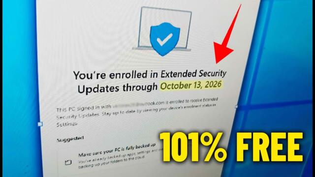 How To Extend Windows 10 Security Updates for 101% Free Until 2026 (Step By Step) 🔄✅