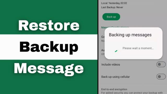 How to Restore and Backup WhatsApp Messages on an Android?