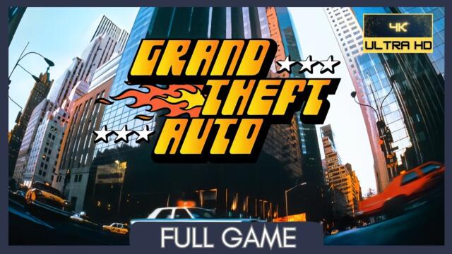 Grand Theft Auto 1 | Full Game | No Commentary | PS1 (ePSXe) | 4K
