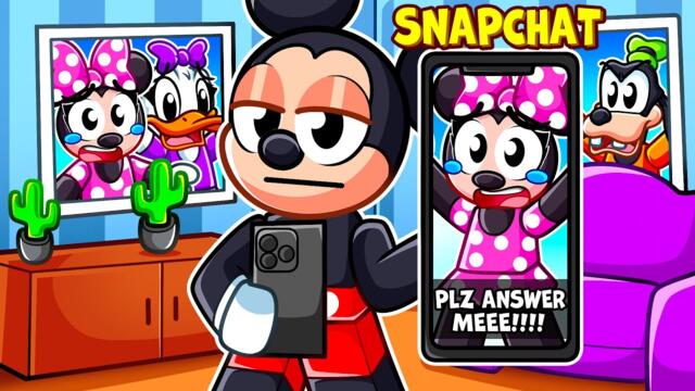 MICKEY MOUSE IGNORES EVERYONE For 24 Hours In Roblox SNAPCHAT