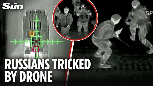 Sneaky Ukraine drone RIDES 15km on Russian launcher before obilterating it