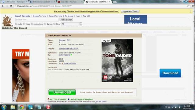 How to download Tomb Raider for pc-Torrent from Skidrow