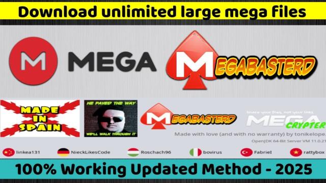 How to download unlimited mega large files | How to use Megabastard | Unlimited mega download | 2025