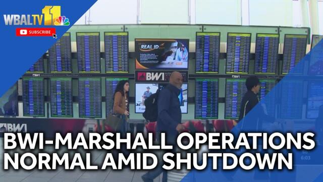 BWI-Marshall operations normal amid government shutdown