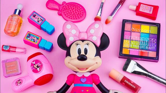 Satisfying with Unboxing Cute Minnie Mouse Makeup Playset🎀 Review Toys ASMR