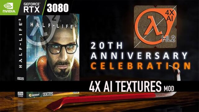 Half Life 2 20th anniversary MSAA 8x + 4X AI Textures - RTX 3080 - better than RTX version ?