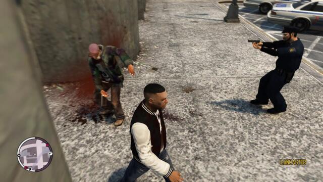 GTA IV: Luring NPCs and Cops Into Fights
